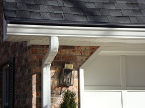 6inch gutters with black gutter guards